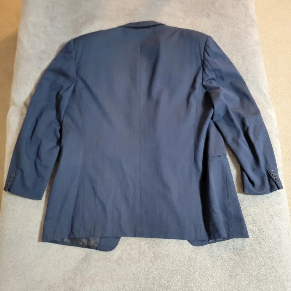 Pal Zileri Made In Italy Men's Navy Blue Blazer Sport Coat 56L‎